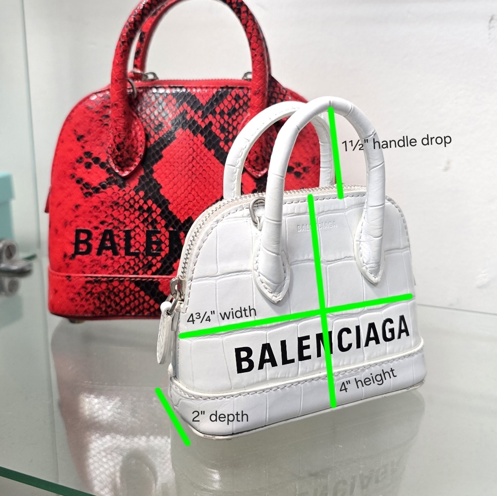 Balenciaga Micro Ville Bag Croc-Embossed Bag - Picture 13 of 13